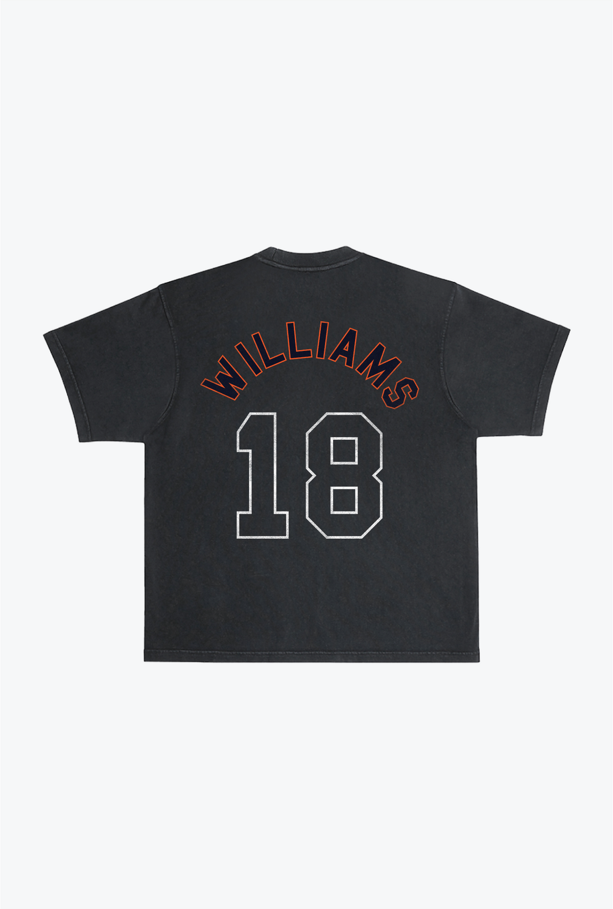 Caleb Williams – Schweres, stückgefärbtes T-Shirt – Schwarz