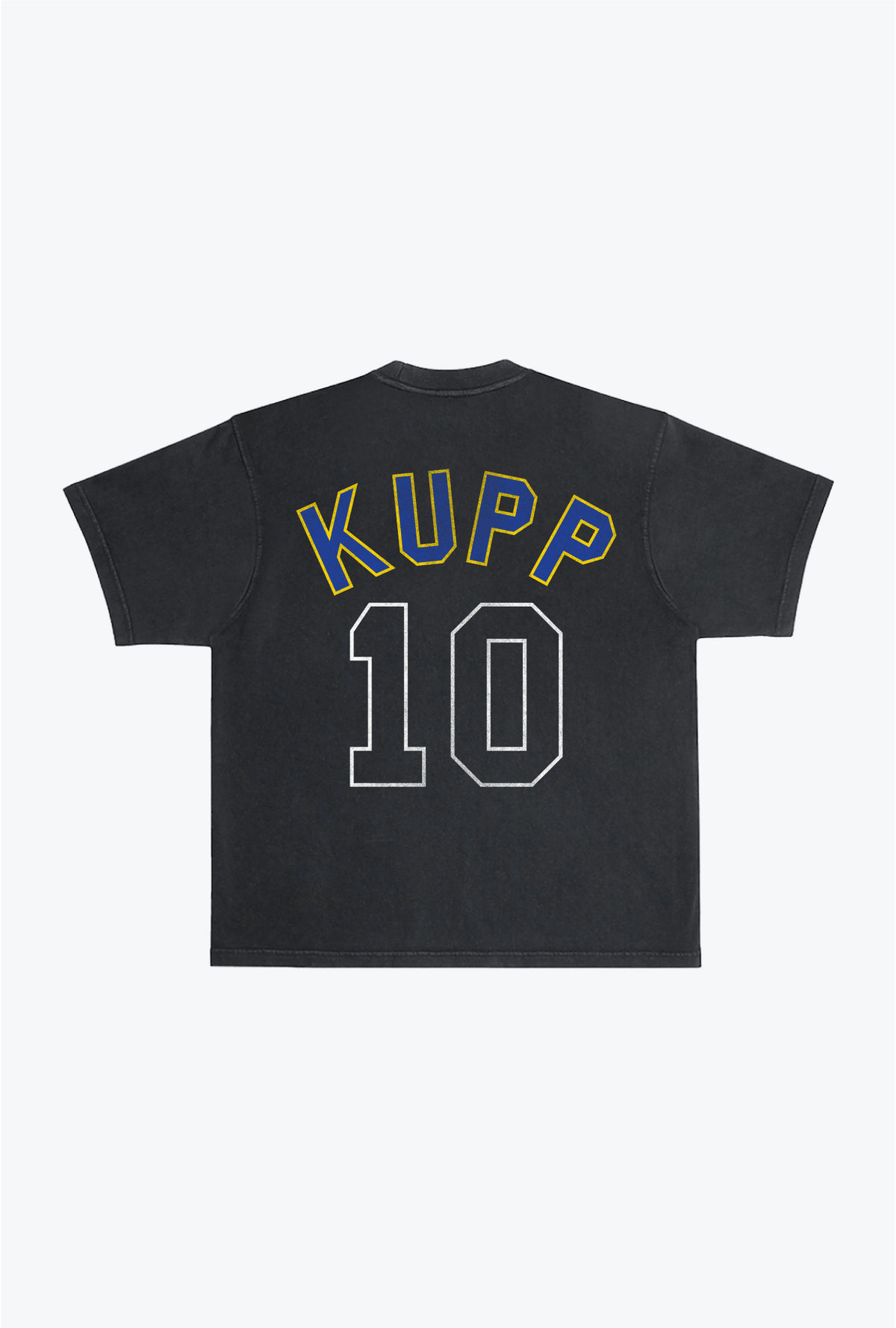 Cooper Kupp Schweres, stückgefärbtes T-Shirt - Schwarz