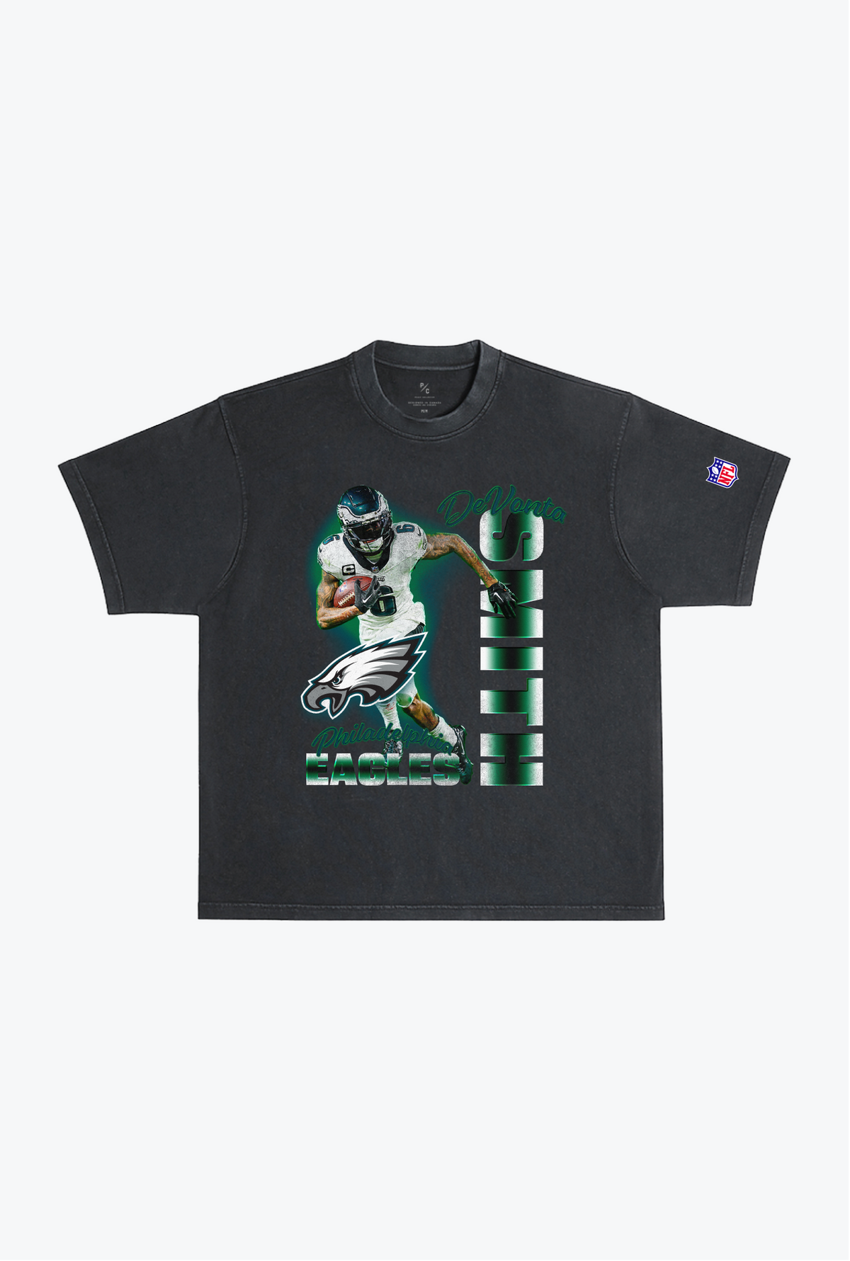 DeVonta Smith Garment Dyed Heavyweight T-Shirt - Black