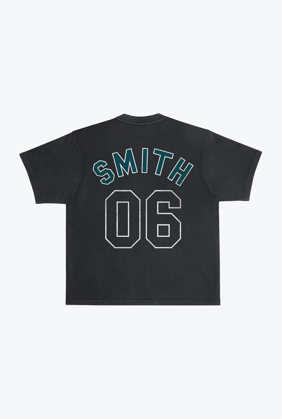 DeVonta Smith Schweres, stückgefärbtes T-Shirt - Schwarz