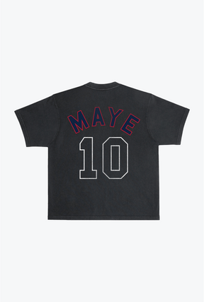 Drake Maye Garment Dyed Heavyweight T-Shirt - Black