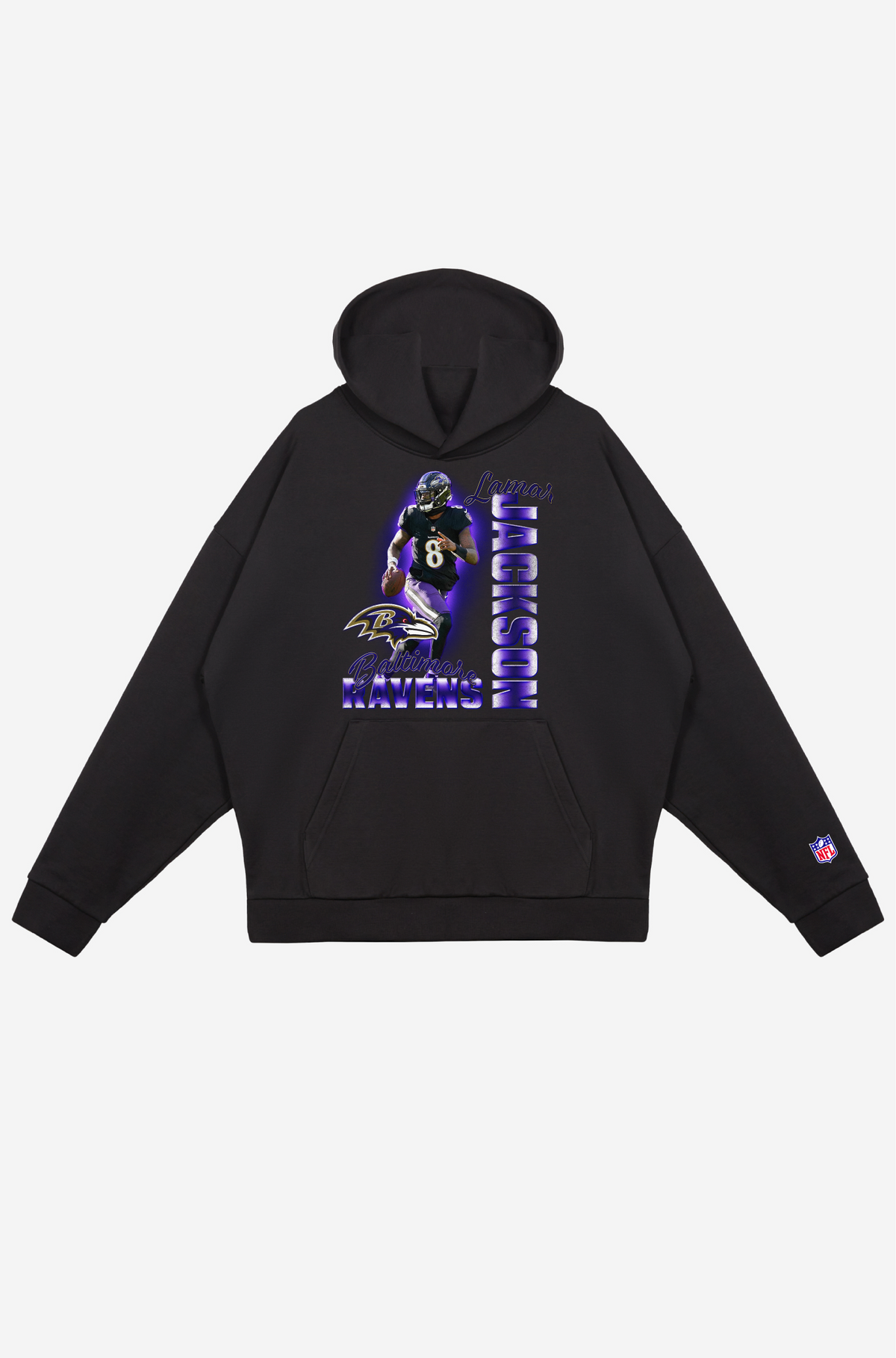 Lamar Jackson SuperHeavy™️ Kapuzenpullover - Schwarz