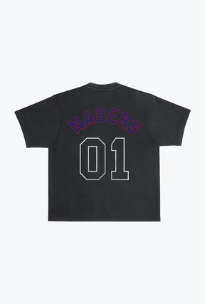 Malik Nabers Garment Dyed Heavyweight T-Shirt - Black