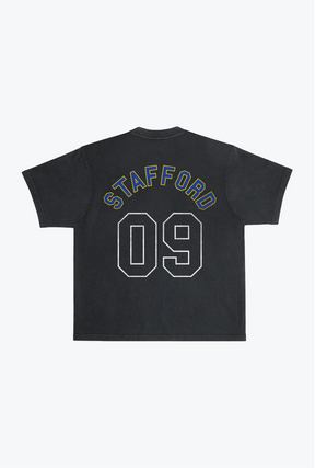 Matthew Stafford Garment Dyed Heavyweight T-Shirt - Black