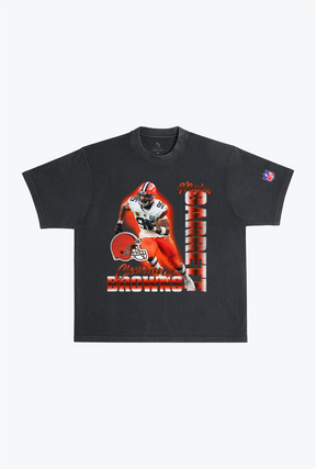 Myles Garrett Garment Dyed Heavyweight T-Shirt - Black