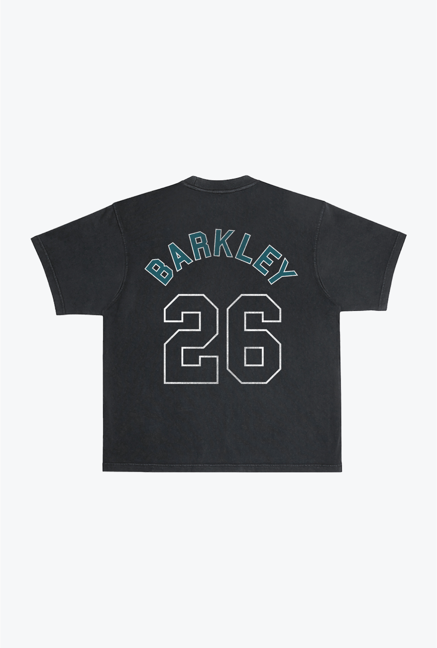 Saquon Barkley Schweres T-Shirt im Stückfärbverfahren - Schwarz