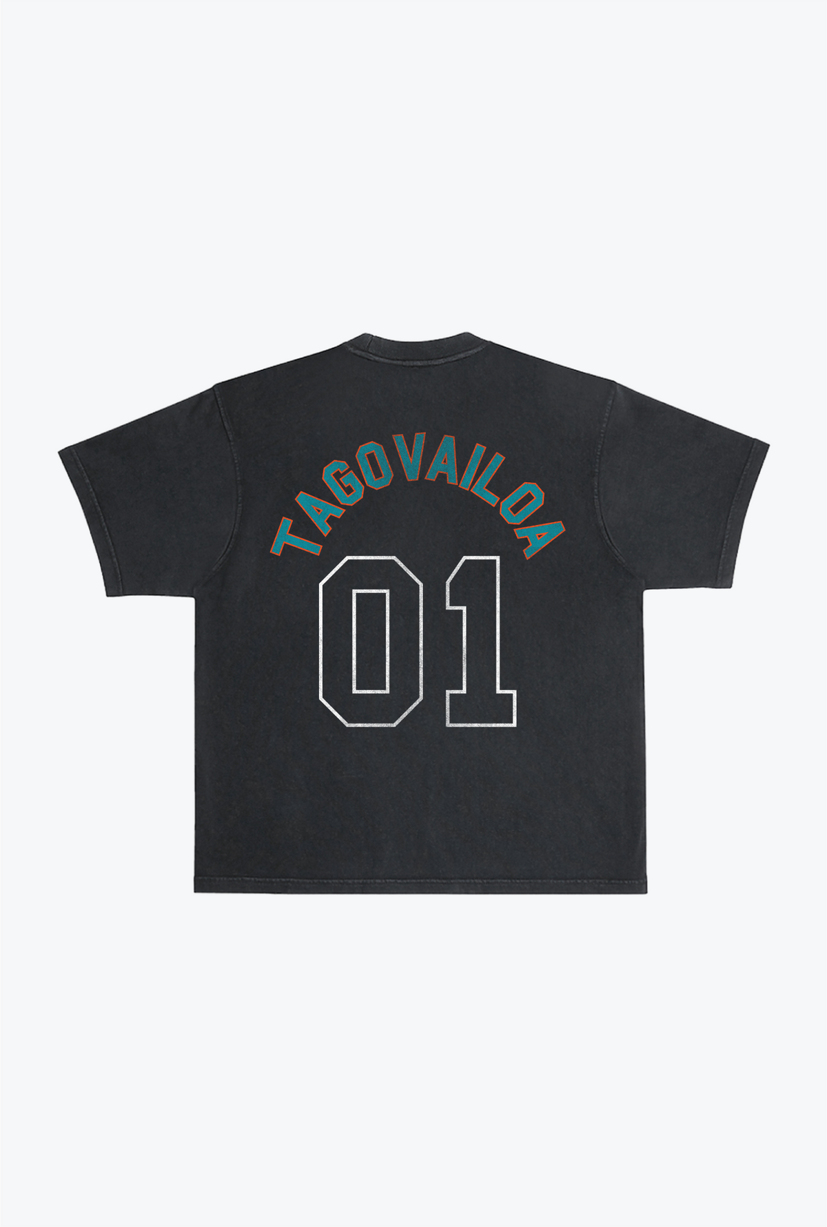 Tua Tagovailoa Garment Dyed Heavyweight T-Shirt - Black