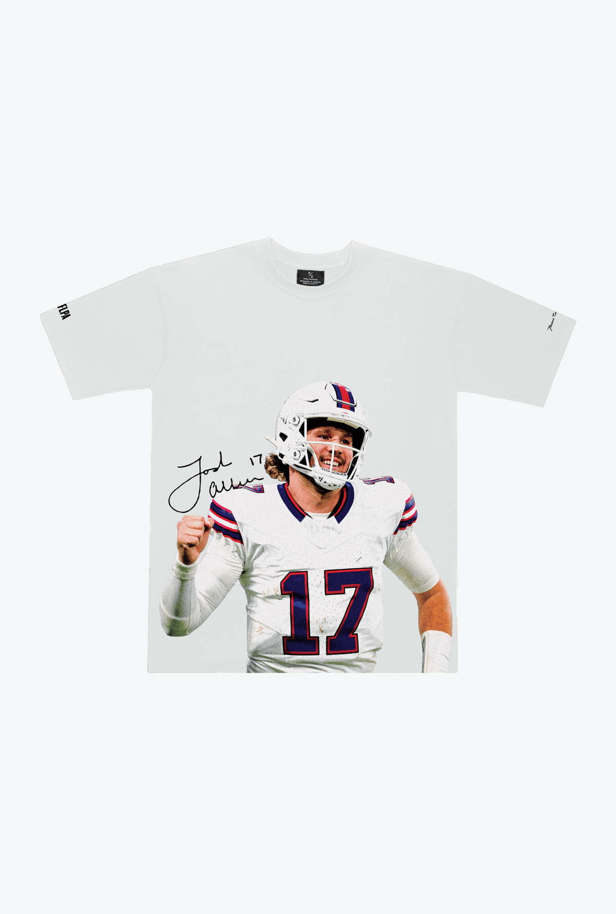 Josh Allen Icon Player Heavyweight T-Shirt - White