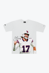 Josh Allen Icon Player Heavyweight T-Shirt - White