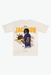 Lamar Jackson Heavyweight T-Shirt - Ivory