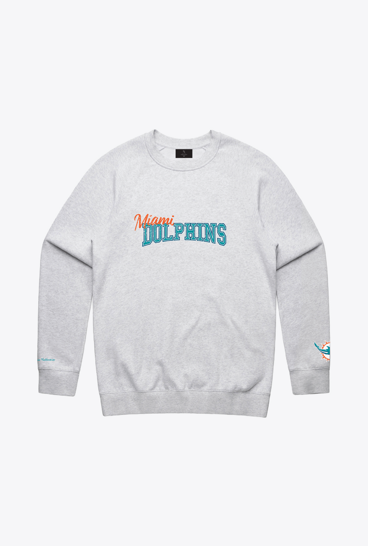 Sweat à col rond Miami Dolphins Spirit - Cendre