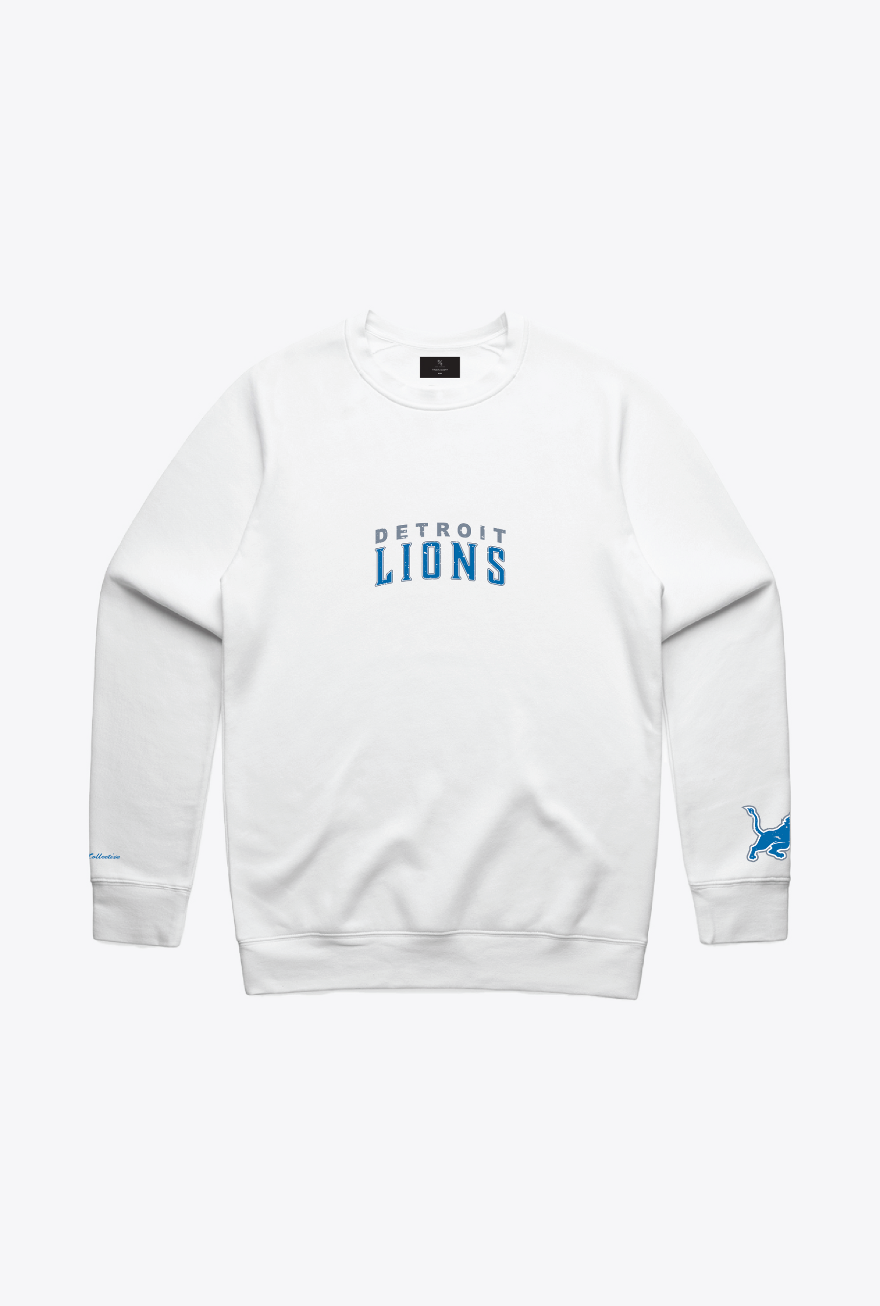 Pull ras du cou Detroit Lions Spirit - Blanc