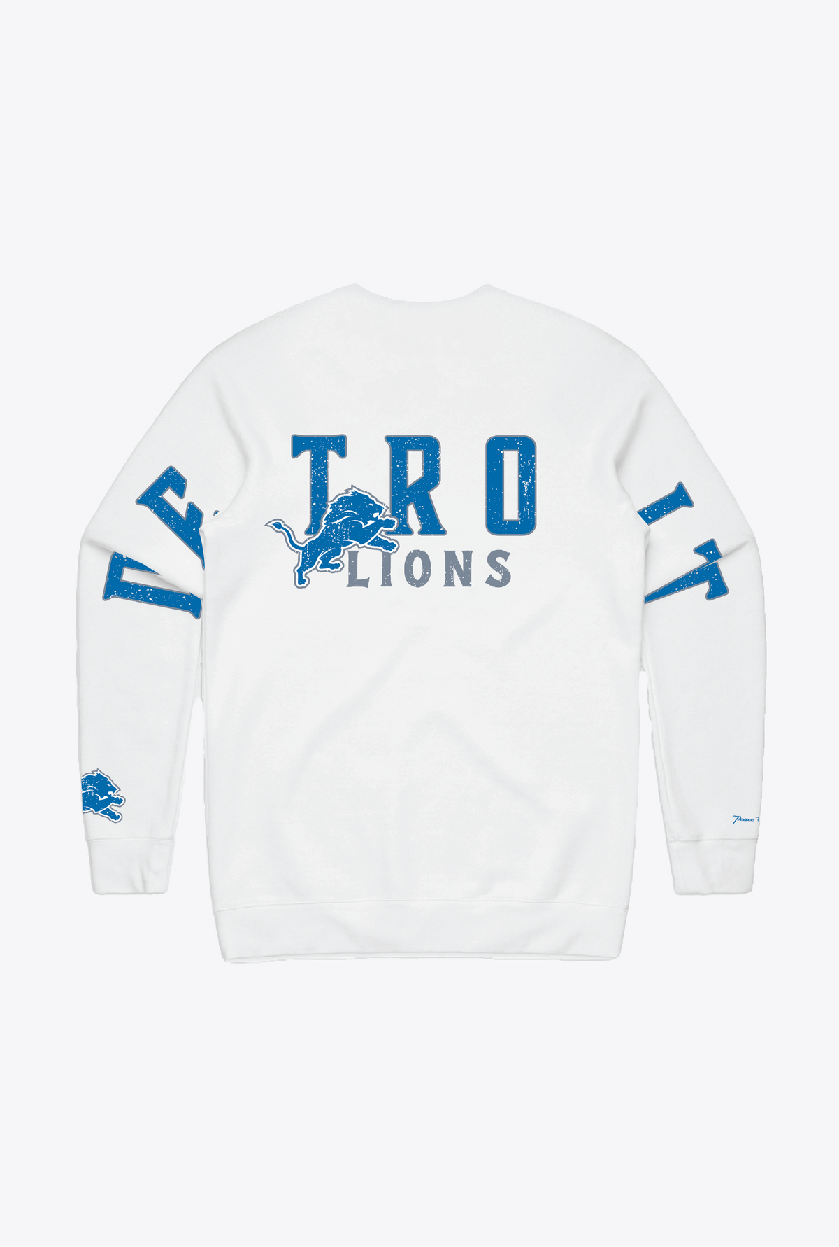 Pull ras du cou Detroit Lions Spirit - Blanc