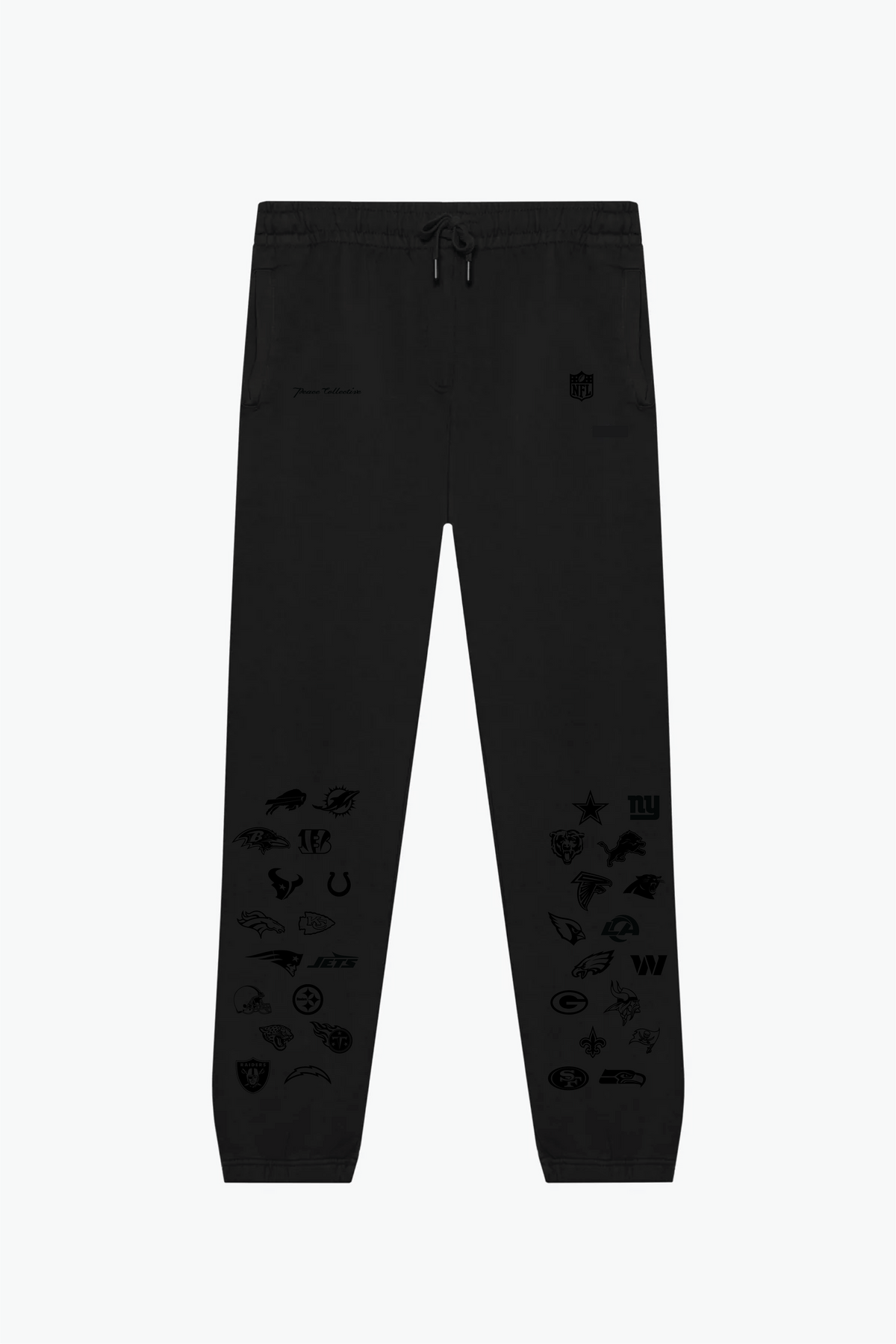 Pantalon de jogging épais NFL Shield - Noir ton sur ton