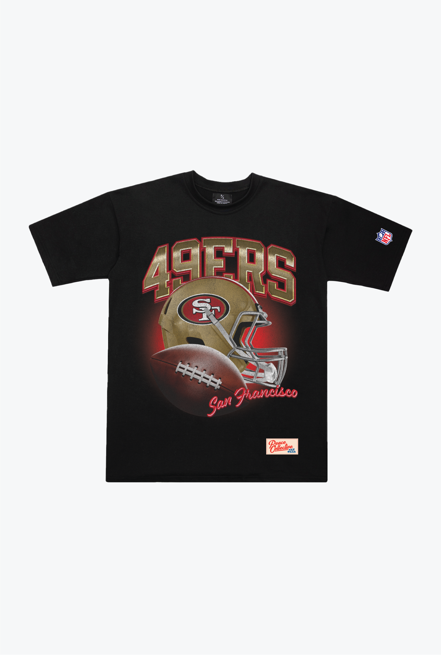 San Francisco 49ers Icon Heavyweight T-Shirt - Black