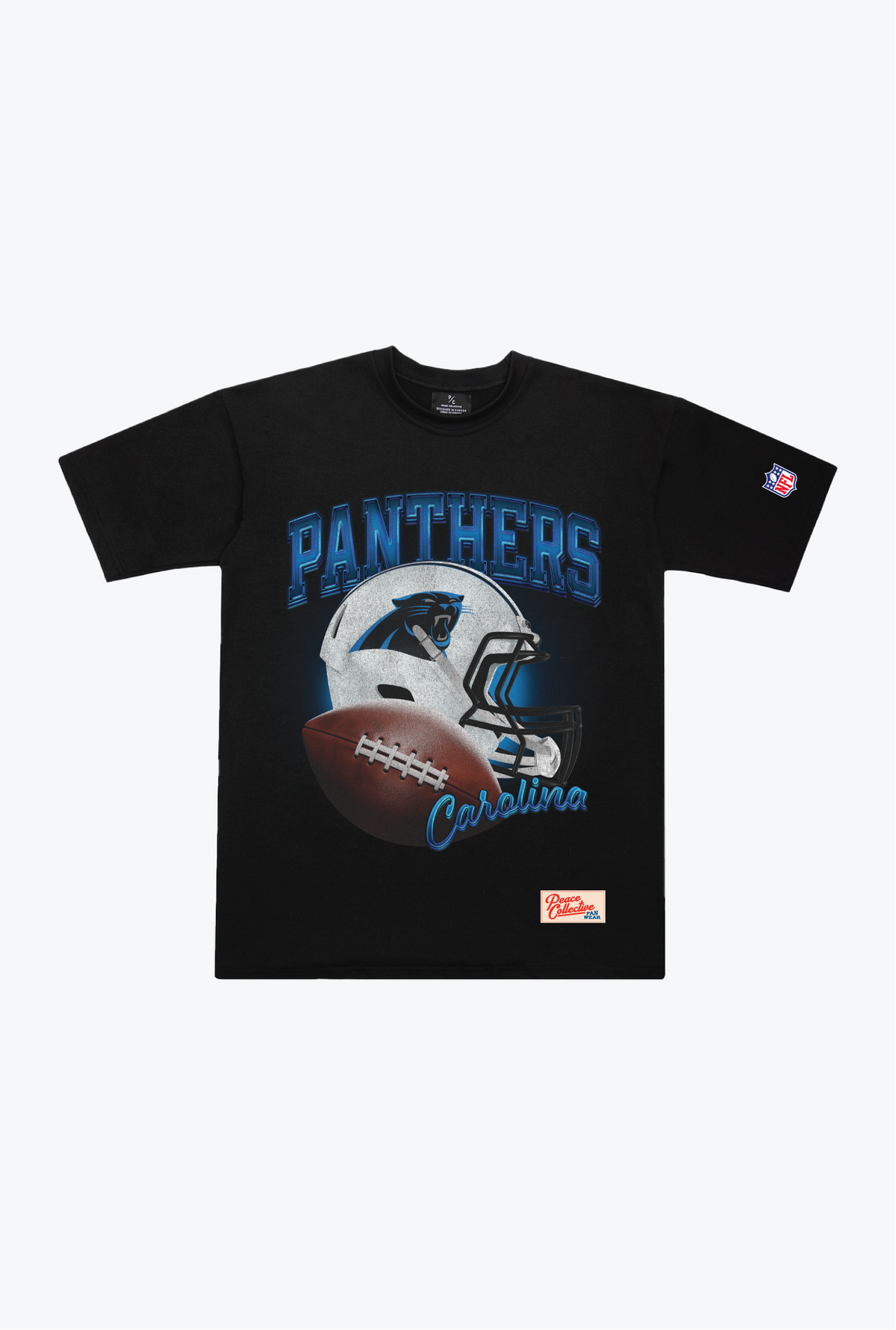 Carolina Panthers Icon Schweres T-Shirt - Schwarz