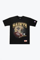 New Orleans Saints Icon Heavyweight T-Shirt - Black