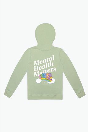 Care Bears Mental Health Matters Hoodie - Pastel Sage