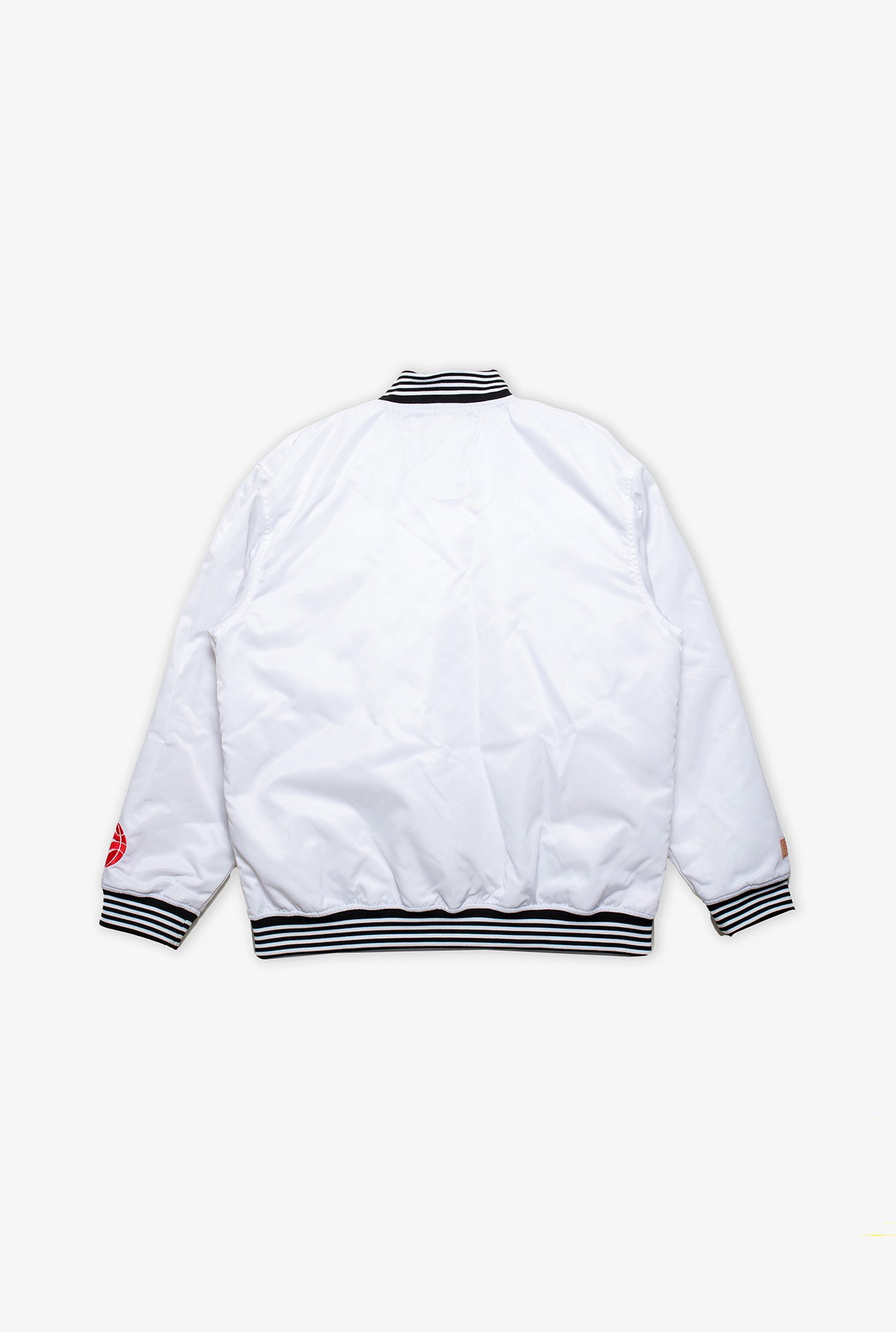 Chicago Bulls Nylon Varsity Jacket - White