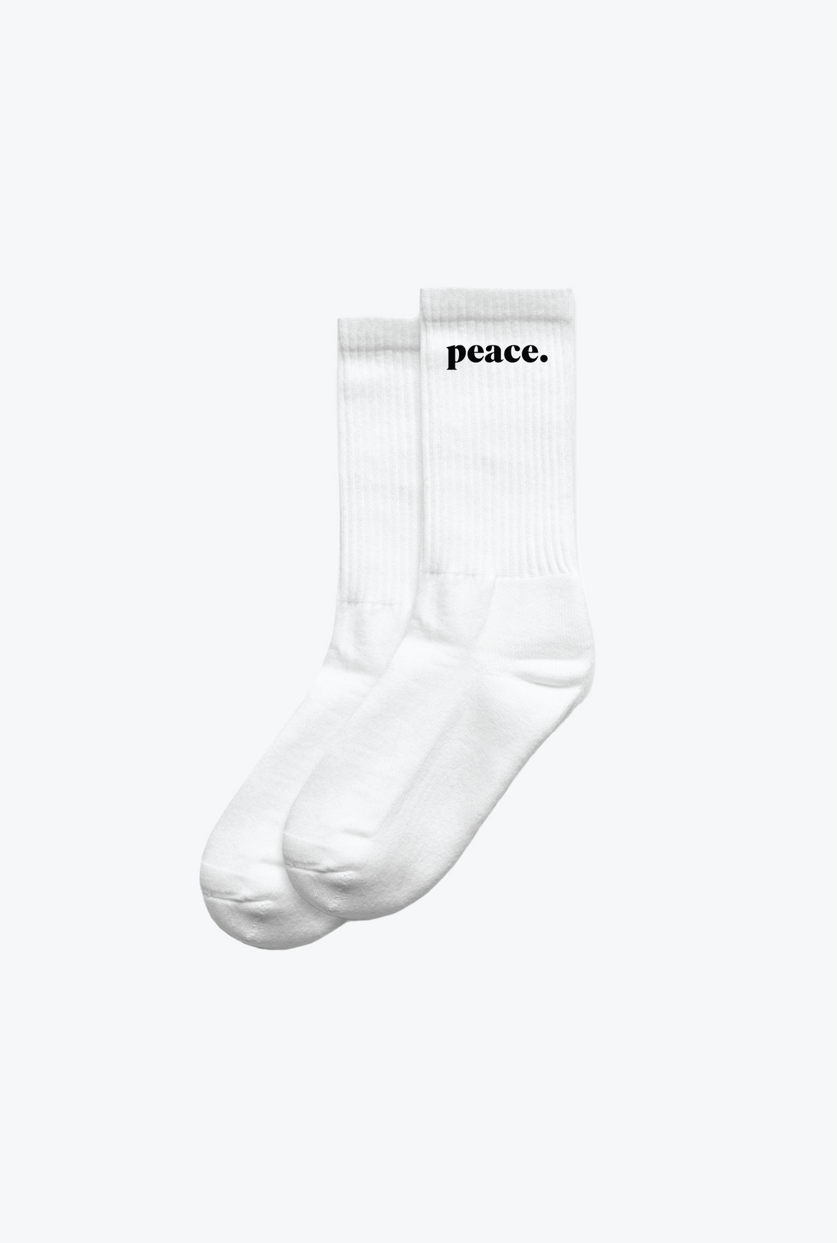 Chaussettes Peace Basics Crew - Blanc