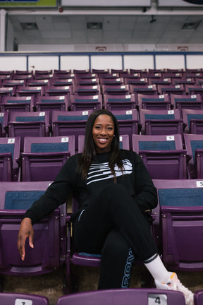 Toronto Tempo Logo Cropped Crewneck - Black