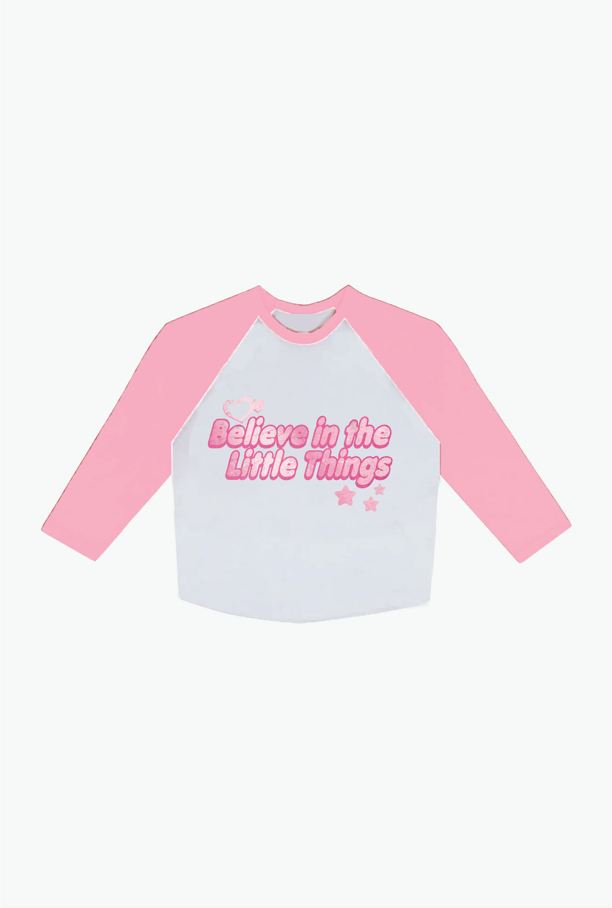 Polly Pocket™ x P/C Little Things Kurzer Raglan-Pullover - Weiß/Pink