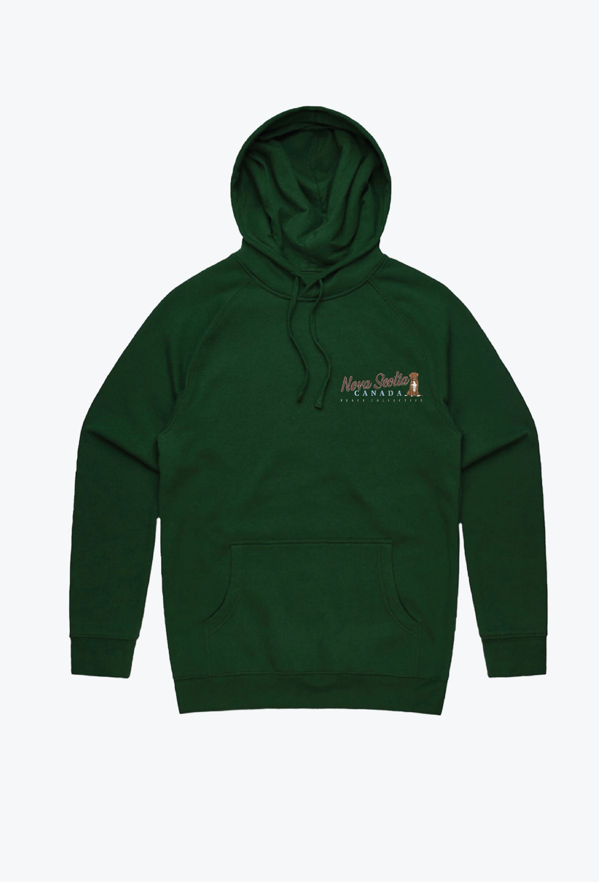 Sweat à capuche vintage de la Nouvelle-Écosse - Vert forêt