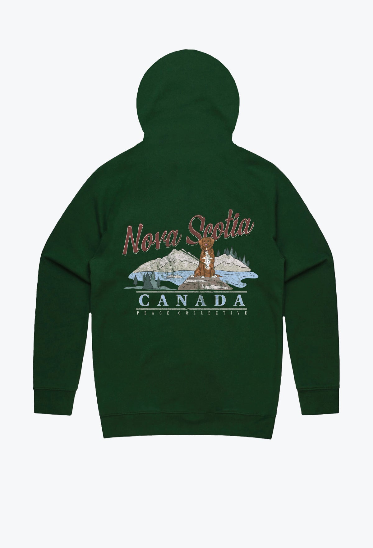 Nova Scotia Vintage Kapuzenpullover - Waldgrün