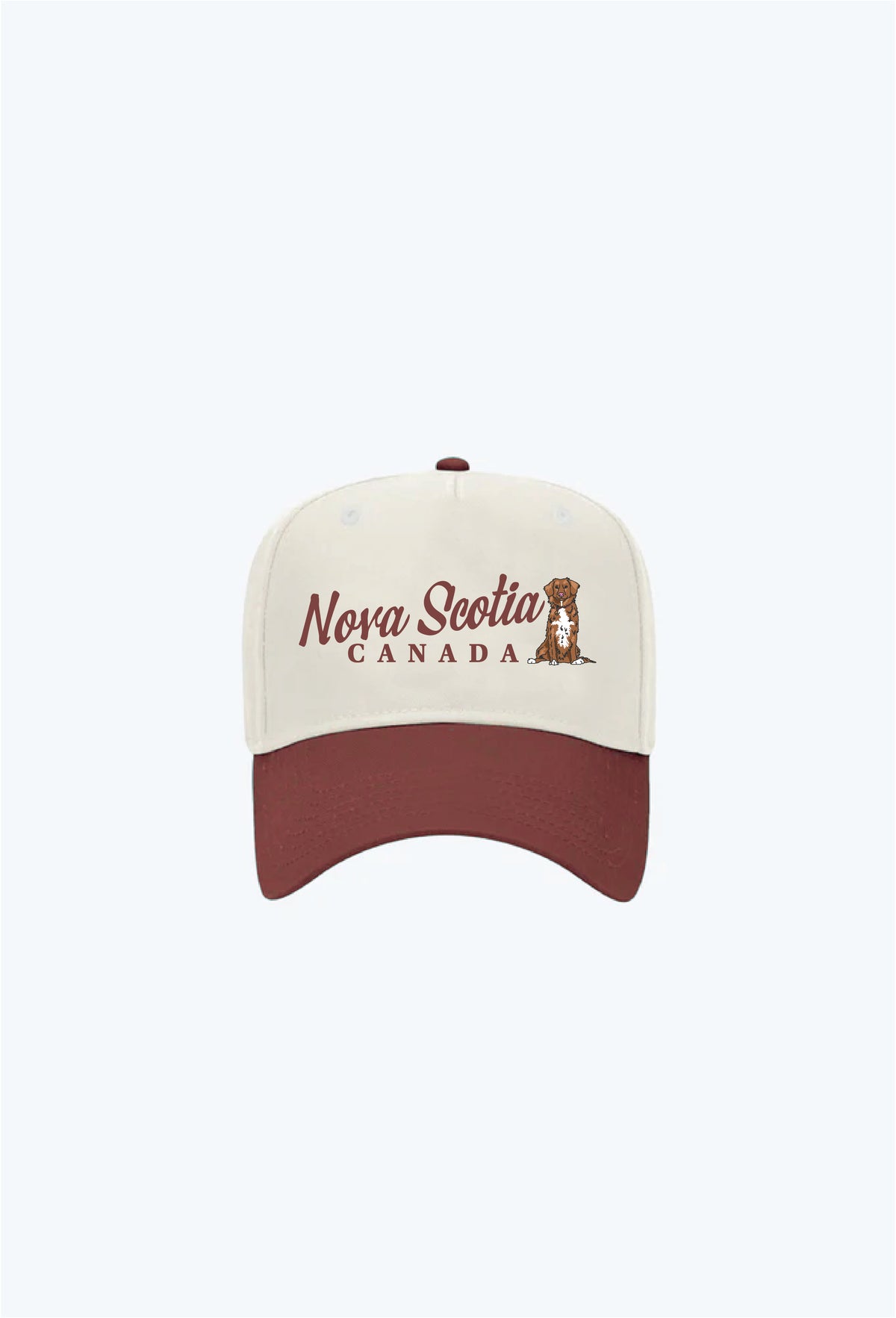 Nova Scotia Vintage A-Frame Cap - Kastanienbraun/Elfenbein