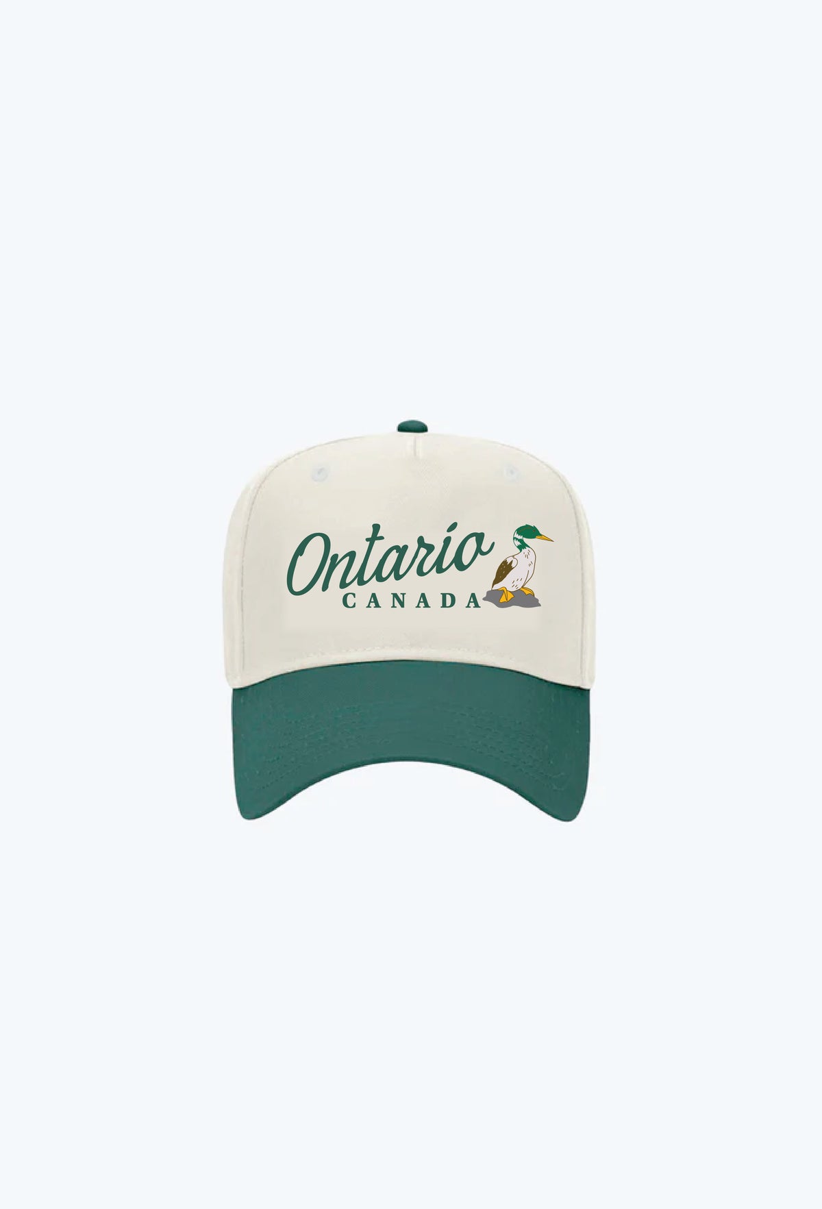 Ontario Vintage A-Frame Cap - Grün/Elfenbein