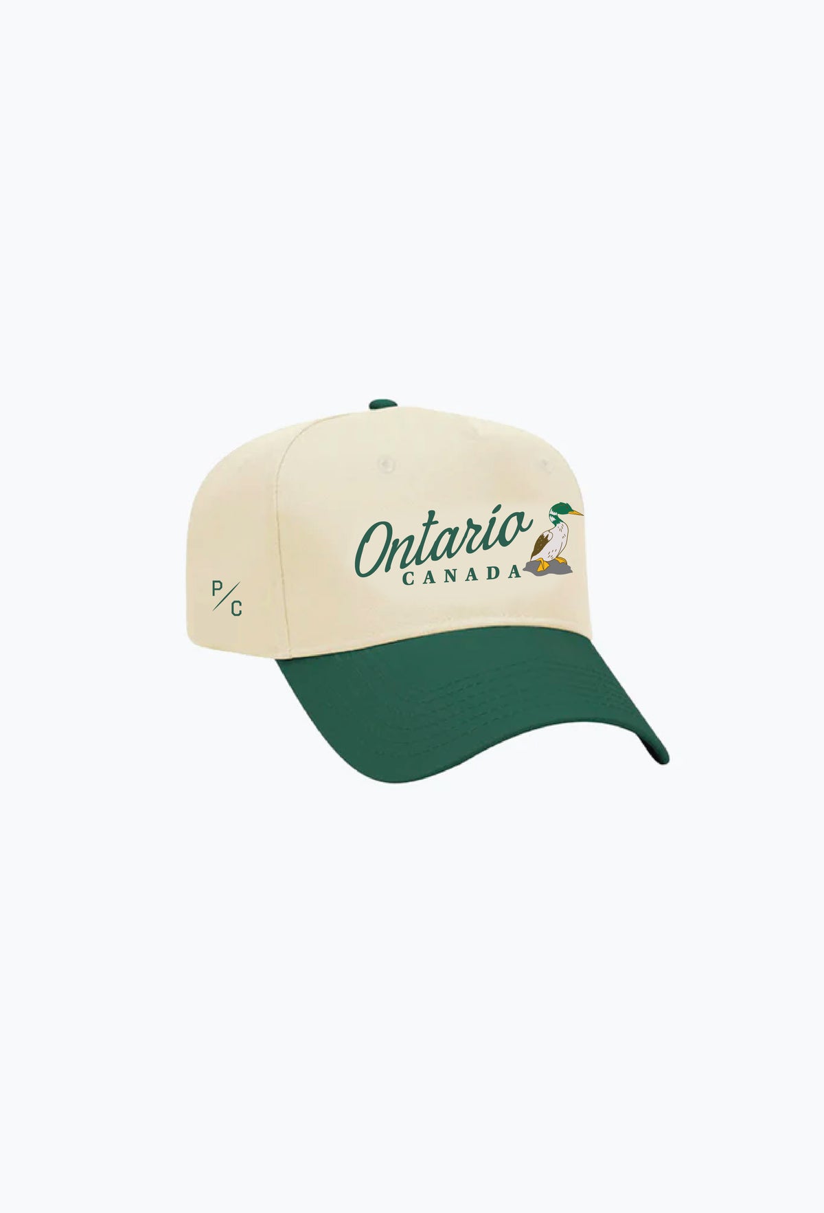 Ontario Vintage A-Frame Cap - Grün/Elfenbein