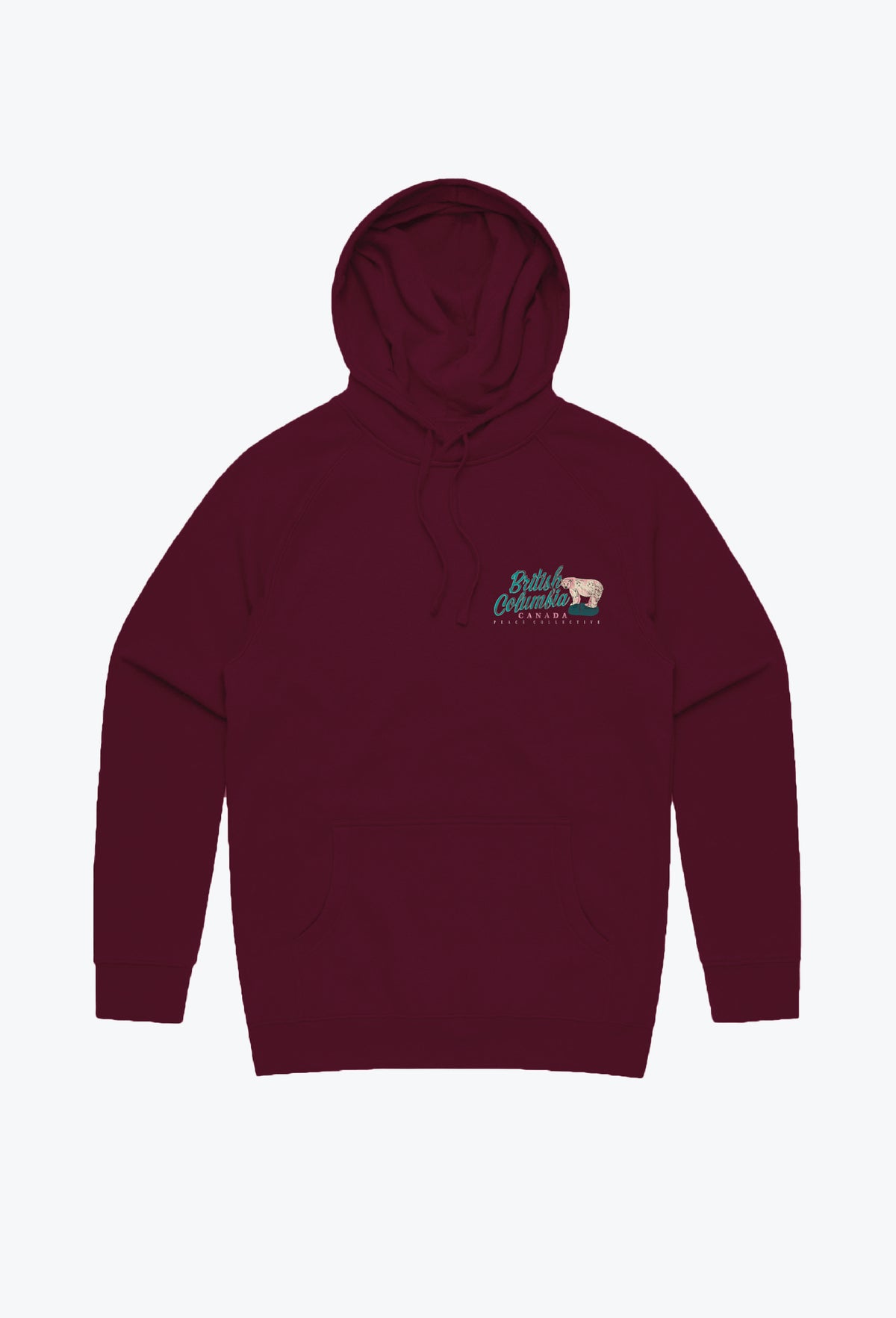 British Columbia Vintage Hoodie - Maroon