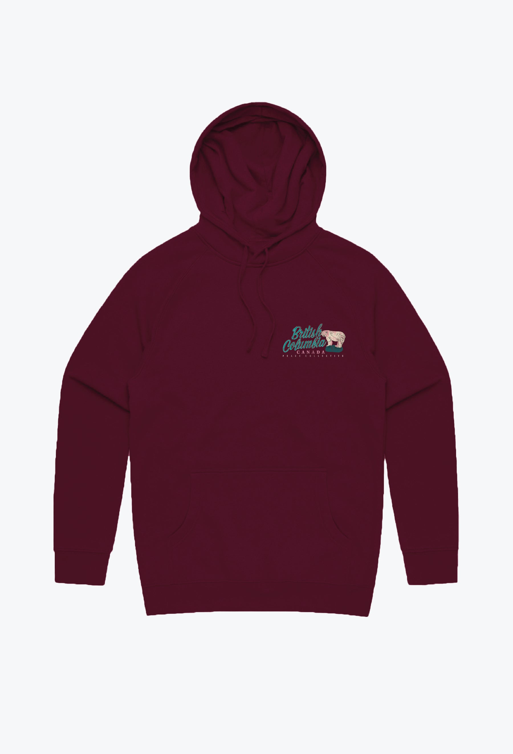 British Columbia Vintage Hoodie - Maroon