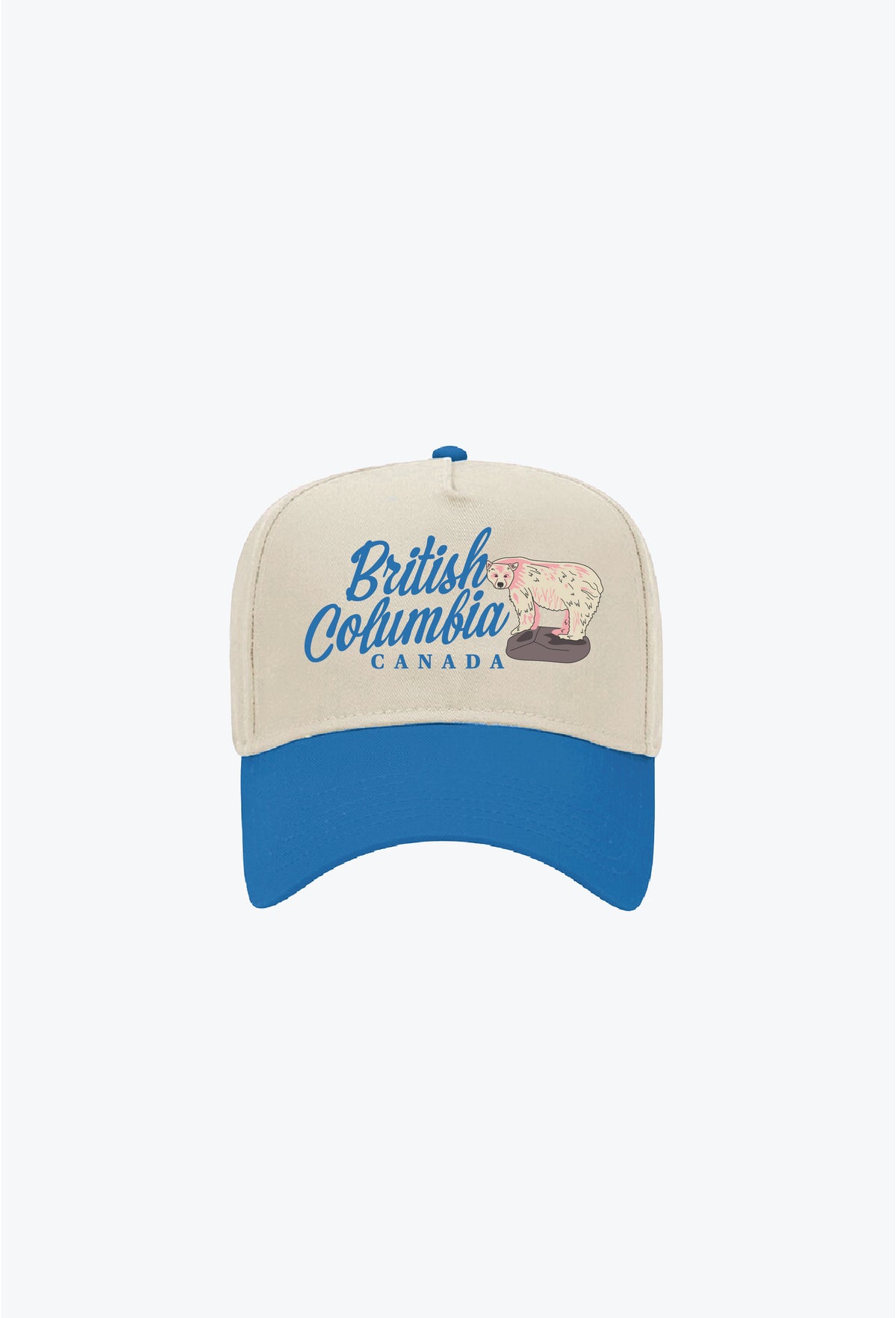 British Columbia Vintage A-Frame Cap - Royal/Ivory