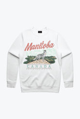 Manitoba Vintage Crewneck - White