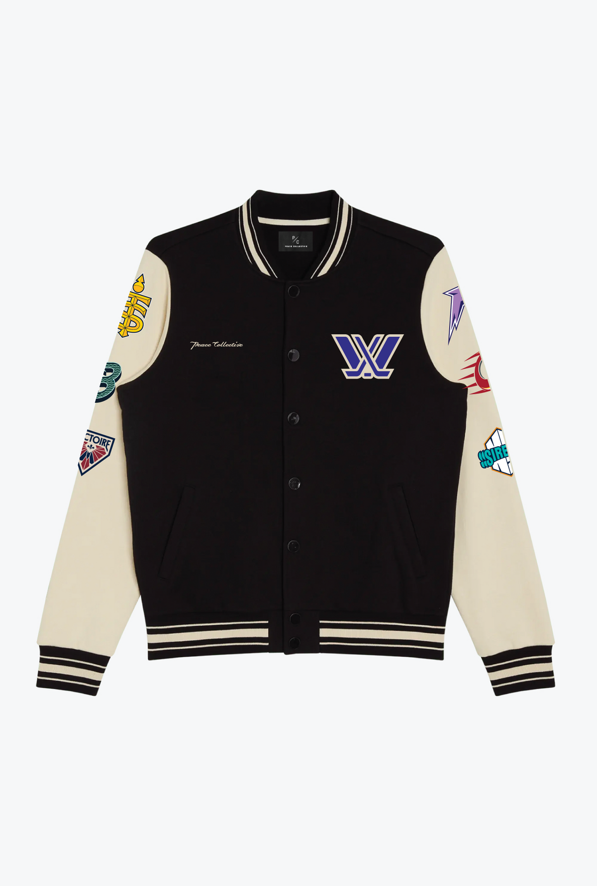 Veste Letterman PWHL Own The Ice - Violet / Ivoire