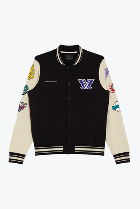 PWHL Own The Ice Letterman Jacket - Black/Ivory