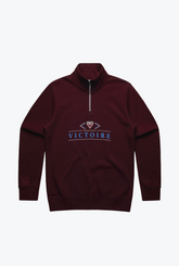 Montréal Victoire Quarter Zip - Maroon