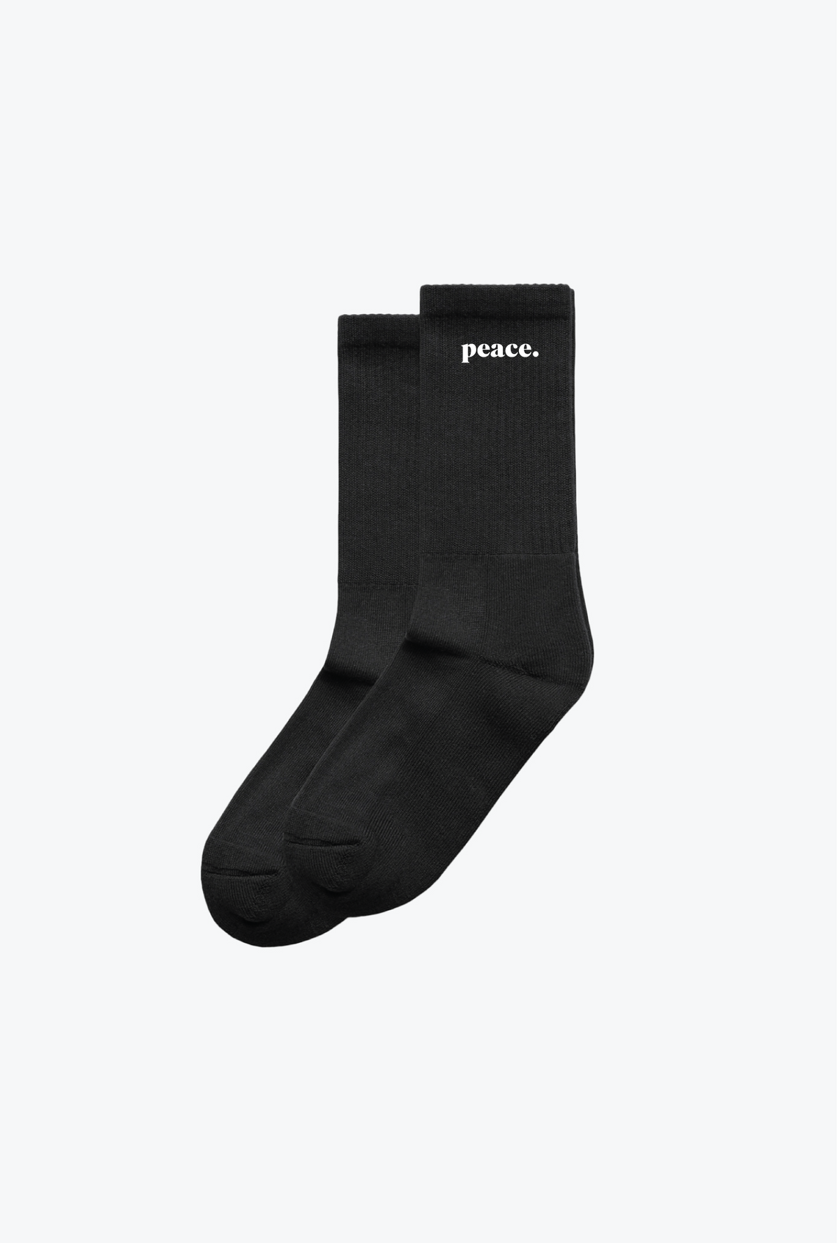 Peace Basics Crew-Socken - Schwarz