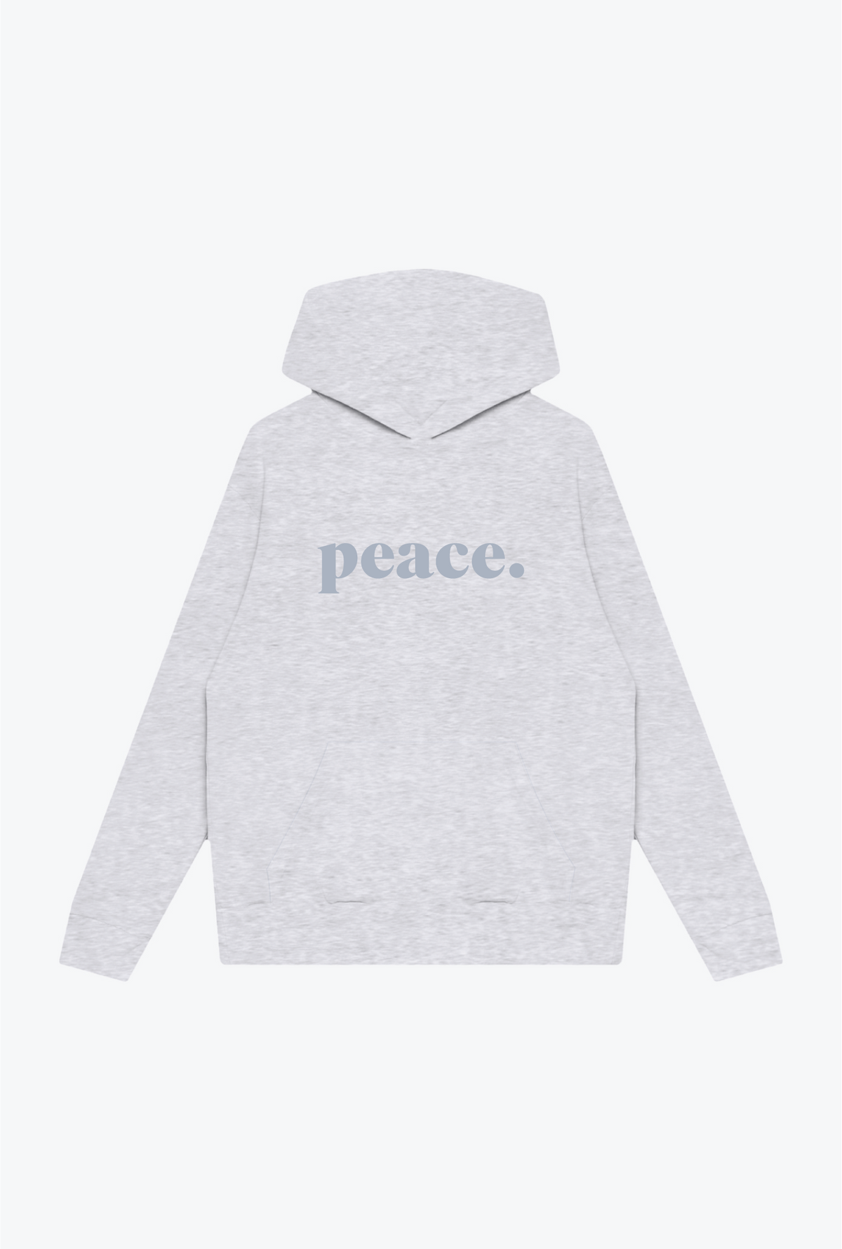 Peace Basics Schwerer Kapuzenpullover - Asche