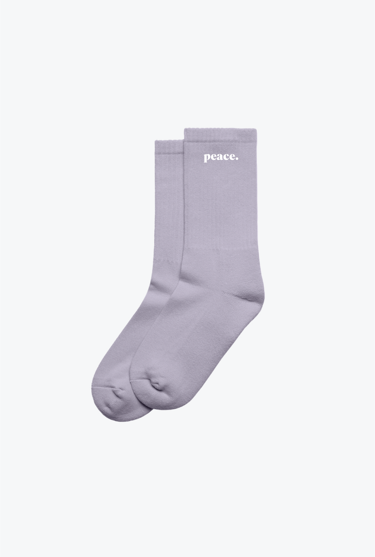 Peace Basics Crew Socks - Gentle Lavender