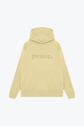 Schwerer Kapuzenpullover „Peace Basics“ – Panna Cotta