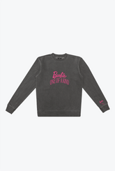 Barbie One Of A Kind Pigment Dye Crewneck - Black