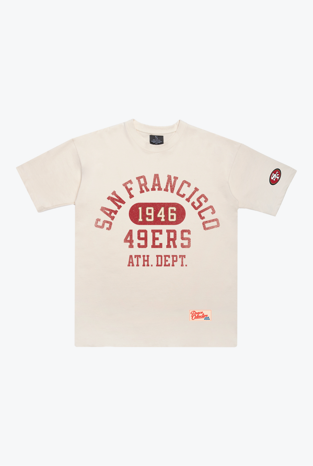 T-shirt épais Athletic Club des 49ers de San Francisco - Ivoire