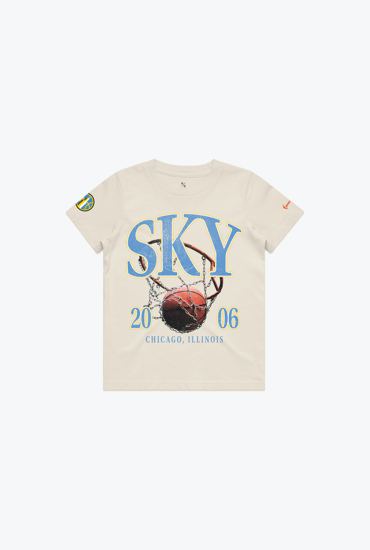 T-shirt Chicago Sky pour enfant - Ivoire