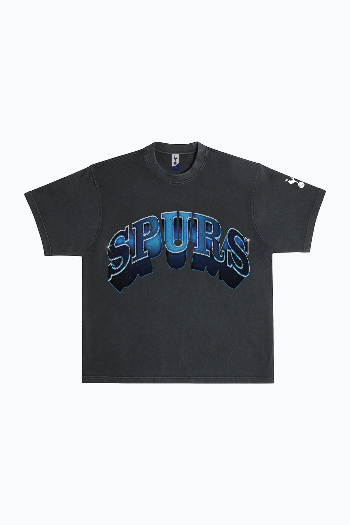 T-shirt épais teint en pièce Tottenham Hotspur FC - Noir