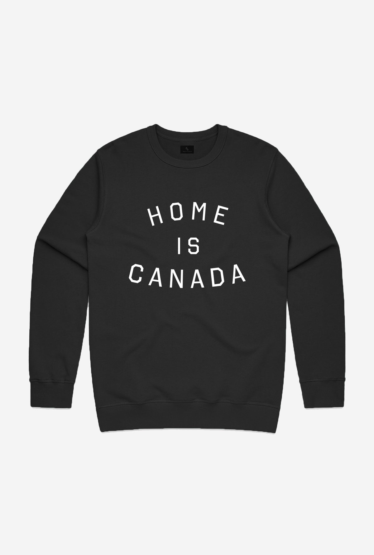 Pull ras du cou Home is Canada - Noir 