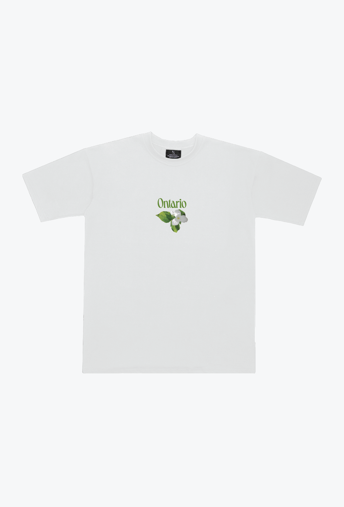 Ontario White Trillium Heavyweight T-Shirt - White