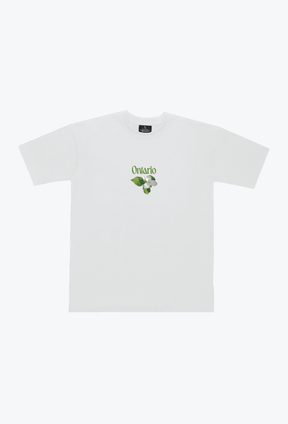 Ontario White Trillium Heavyweight T-Shirt - White