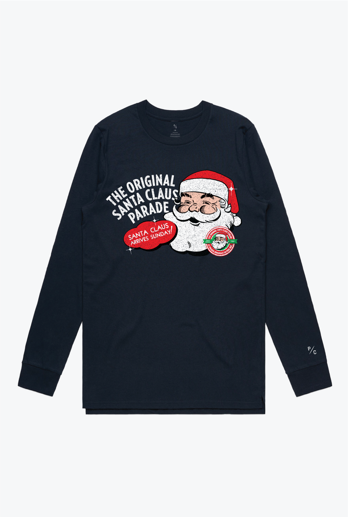 P/C x Santa Claus Parade Langarmshirt - Marineblau